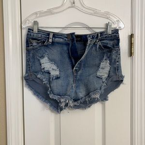 High Wasted Denim Shorts
